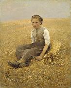 Hugo Salmson The Little Gleaner oil on canvas